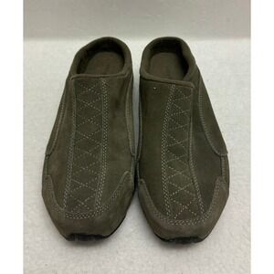 Easy‎ Spirit Women's JP Tilden Mules Slides Loafers Olive Green Leather